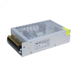 Блок питания для светодиодной ленты 60 Вт AC 100-264В Uвых 12В IP20 110х78х35мм Black 202003060, Аксессуар для светодиодных лент