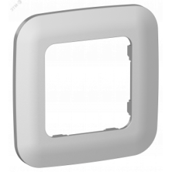 FLITE ARTISTIC Рамка 1-местная РУ-1-А-ФлА алюминий IEK FI-M12-31-20-K47, Аксессуар для скрытого монтажа