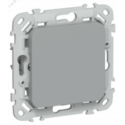 FLITE Заглушка с суппортом ЗГ-ФлС серый IEK FI-PL10-K03, Аксессуар для скрытого монтажа