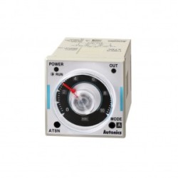 AT8N (100-240V~; 24-240V=), Аналоговый реле времени AT8N 100-240VAC 24-240VDC с возможностью выбора режима работы (задержка включения, циклический, интервальный, всего 6 режимов).