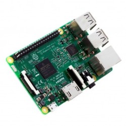 Raspberry Pi 3 model B, Одноплатный компьютер BCM2837(ARM Cortex-A53) 1.2 GHz/1Gb RAM/BCM43143 WiFi/Bluetooth/разъем GPIO/слот microSD/HDMI/stereo jack/RJ45/4xUSB2.0/питание 5В (до 2.5A)