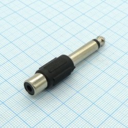AD TS штекер 6,3 - RCA гнездо, моно штекер 6.3 - гнездо RCA