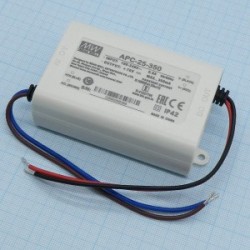 APC-25-350, AC-DC, 24.5Вт, токовый выход, вход 90…264В AC, выход 350мА/25…70В, изоляция 3750В AC, в кожухе 84х57х29.5мм, -30…+70°С APC-25-350, AC-DC, 24.5Вт, токовый выход, вход 90…264В AC, выход 350мА/25…70В, изоляция 3750В AC, в кожухе 84х57х29.5мм, -30…+70°С
