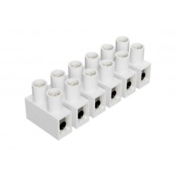 Клеммная колодка 20E/6 POL, Клеммные колодки, Тип 20 E, 6 полюсов, делимые, без защиты провода, номинальное сечение провода: 16 мм кв., номинальные характеристики: 500 V; 57 A; серия Appliance