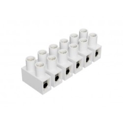 Клеммная колодка 20E/6 DS, Клеммные колодки, Тип 20 DS, 6 полюсов, делимые, с защитой провода, номинальное сечение провода: 16 мм кв., номинальные характеристики: 500 V; 57 A; серия Appliance