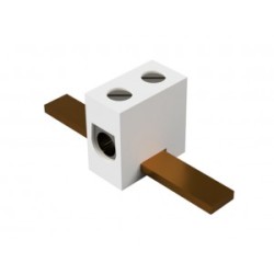 Клеммная колодка 1038 A DS, Клеммная колодка, керамическая, для установки на шину 3х10 мм, Тип 1038 A DS, 1 полюс, с защитой провода, максимальное сечение провода: 4 мм кв., номинальные характеристики: 400 V; 32 A; серия Appliance