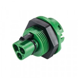 Вилочный разъем в панель RST20I3F S2 M01VH GN02, Вилочный разъем в панель, М25, 3 полюса, тип фиксации провода: пружинный, номинальные характеристики: 250/400V, 20A,цвет корпуса:черный,цвет контактной вставки: зеленый, серия RST Classic Вилочный разъем в панель RST20I3F S2 M01VH GN02, Вилочный разъем в панель, М25, 3 полюса, тип фиксации провода: пружинный, номинальные характеристики: 250/400V, 20A,цвет корпуса:черный,цвет контактной вставки: зеленый, серия RST Classic