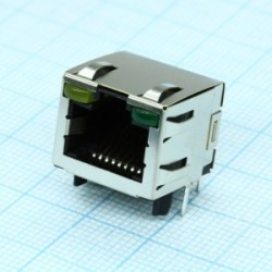 2-406549-1, Модульный разъем, Cat5, RJ45, Серия MRJ21, Гнездо, 8 контакт(-ов), 8 вывод(-ов), 1 порт(-ов)