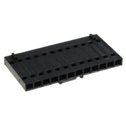 1-104257-1, Корпус разъема типа провод-плата, шаг 2.54 мм, под 12 контактов, розетка, Серия AMPMODU MTE, 1 ряд