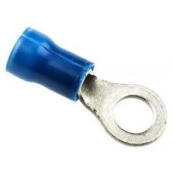 130102, Кабельный наконечник кольцевой, M5, #10, Серия PLASTI-GRIP, 14 AWG, 2 мм, Винил 130102, Кабельный наконечник кольцевой, M5, #10, Серия PLASTI-GRIP, 14 AWG, 2 мм, Винил