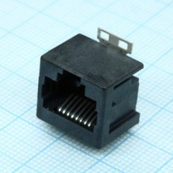 1-338088-3, Модульный разъем, Cat3, RJ45, Гнездо, 8 контакт(-ов), 8 вывод(-ов), 1 порт(-ов)