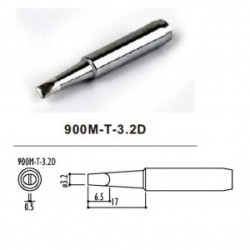 900M-T-3.2D, жало 900 серии для паяльной станции YIHUA, клин 3.2мм