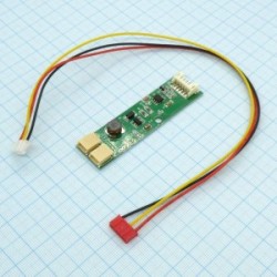 20H75-B1-V1.0 + 3-pin cable, Драйвер (pcb) на 2 линейки для LED-подсветки мониторов + 3-pin кабель, 20*75мм, вход 12В, выход 9В 700-750мА 20H75-B1-V1.0 + 3-pin cable, Драйвер (pcb) на 2 линейки для LED-подсветки мониторов + 3-pin кабель, 20*75мм, вход 12В, выход 9В 700-750мА