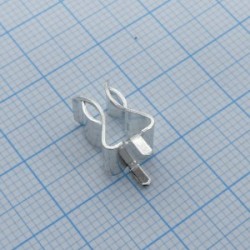 01020071Z, Контакты-держатели предохранителя (клипса) диаметром 6,3мм, монтаж на плату, 30А, 250В DC/AC