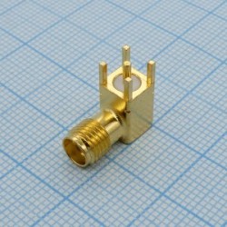 731000114, Разъем РЧ / Коаксиальный, SMA Коаксиальный, Прямоугольное Гнездо