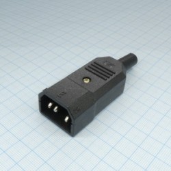 AS-413-EN, Евровилка сетевая на кабель (IEC 60320 C14)