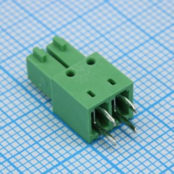 15EDGB-3.5-02P-14-00A(H), Разъемный клеммный блок на плату, 2 контакта. Серия 15EDGB-3.5