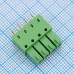 15EDGB-3.5-04P-14-00A(H), Разъемный клеммный блок на плату, 4 контакта. Серия 15EDGB-3.5