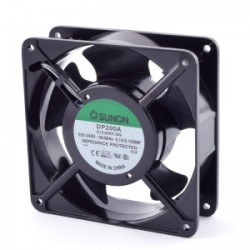 DP200A-2123XBT.GN, Вентилятор 220В AC, 2850об./мин., 165м3/час, 120х120х38мм, 45дБ, подшипник качения, тип вывода - терминал.