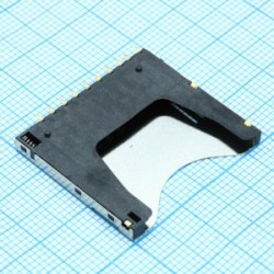 104D-TCA0-R06, Гнездо памяти вставное монтаж сверху серия 10u