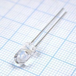 BL-L522VC, Светодиод 5мм/ультрафиолетовый/405нм/180мкд/прозрачный/15°