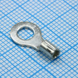 RNBL-1.25-4, клемма типа О неизолированная d4.3mm провод 0,5-1,5мм2