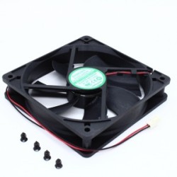 EC12025H24S, Вентилятор 24В, 120х120х25мм, 162.49 м3/час, 43.6dB, подшипник скольжения, 2600 об/мин EC12025H24S, Вентилятор 24В, 120х120х25мм, 162.49 м3/час, 43.6dB, подшипник скольжения, 2600 об/мин