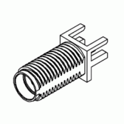 732512120, Разъем коаксиальный SMA розетка 50Ом 18ГГц лоток