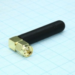 AN-GSM-01-SMA-RIGHTANG, Антенна GSM, прямой прямоугольный поворотный разъем