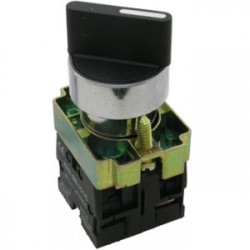 3SA8-BD25, Переключатель поворотный серии 3SA8 на 2 положения, NO+NC, с фиксацией, 240В, 3А