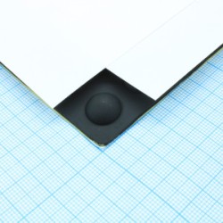 RF-1004, Круглая резиновая ножка черного цвета на клеевой основе 3M RF-1004, Круглая резиновая ножка черного цвета на клеевой основе 3M