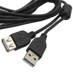 USB-A F USB-A M 1.8M F (SZC), Кабель удлинитель USB AF - USB AM, 1.8 м черный USB-A F USB-A M 1.8M F (SZC), Кабель удлинитель USB AF - USB AM, 1.8 м черный