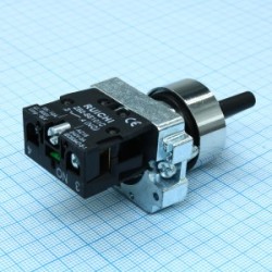 3SA8-BD21, Переключатель поворотный серии 3SA8 на 2 положения, NO, с фиксацией, 240В, 3А
