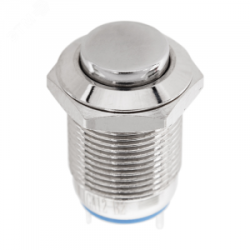 A12-B2 б/фикс, Кнопка антивандальная d12 2A 250B (2c) OFF-(ON) выпуклая без фикс.