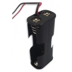 BH-321-1A, Держатель батареи AAx2 монтаж в отверстие проволочные выводы