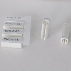 Держатель маркера CHL-1-15, L=15мм, O=0,5-1,5 мм кв. (уп. 1000 шт.), 755115, Контейнер для маркера, защелкивающийся на кабеле, длина 15 мм, диаметр провода 2,1 - 3,2 мм, в упаковке 1000 держателей для установки маркера HIC