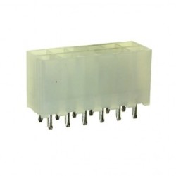 1-1586037-2, Соединитель провод-плата HDR 12 контакт(ов) 4.2мм прямой монтаж в отверстие 12 терминалов 1 порт лоток