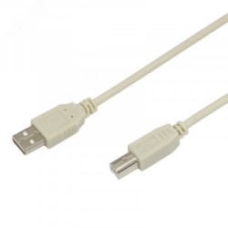 Шнур USB (шт.USB B - шт. USB A), 1.8 метра, серый Шнур USB (шт.USB B - шт. USB A), 1.8 метра, серый