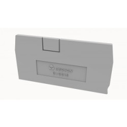 Боковая крышка D-DS1.5-01P-11-00Z(H), Крышка боковая, для клемм DS1.5..., цвет: серый Боковая крышка D-DS1.5-01P-11-00Z(H), Крышка боковая, для клемм DS1.5..., цвет: серый