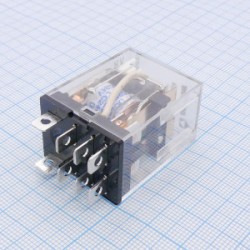 Реле без колодки DRPL-2C-L-D24, Реле, 2 группы переключающих контактов, 10A, 24DC, материал контактов: AgNi,AgSnO, со светодиодом