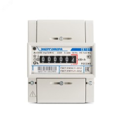 Счетчик CE101 R5 145 M6 1ф 5-60А класс точн. 1.0 1 тариф. на DIN-рейку мех. ОУ 101001003007791, Счетчик однофазный