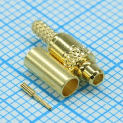 734150971, Разъем MMCX коаксиальный 0Гц....6ГГц 50Ом монтаж на кабель пакет