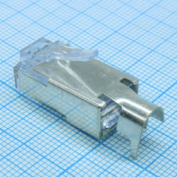 449150021, Разъем RJ-45 8 Pконтактов шаг 1.02мм монтаж на кабель 8 терминалов 1 порт пакет 449150021, Разъем RJ-45 8 Pконтактов шаг 1.02мм монтаж на кабель 8 терминалов 1 порт пакет