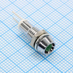 L-KLS9-IL-M6-03A-W/O-2V-G, Cветодиод зеленый с держателем на блок L-KLS9-IL-M6-03A-W/O-2V-G, Cветодиод зеленый с держателем на блок