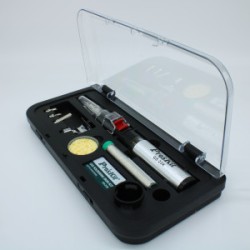 GS-23K, Газовый паяльник с набором насадок, в футляре и с автоподжигом GS-23K, Газовый паяльник с набором насадок, в футляре и с автоподжигом