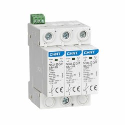 Ограничитель импульсных перенапряжений NXU-IIG/F 3п In=25кА Uc=440В Im=65кА 252458, Стабилизатор напряжения