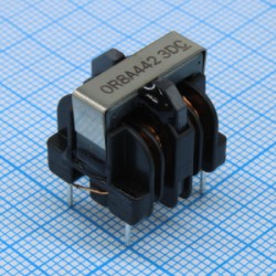 0R8A442TUHB10.5S, Дроссель синфазный гибридный 2X4.4mH 2X320uH 300VAC 800mA, секторная намотка 0R8A442TUHB10.5S, Дроссель синфазный гибридный 2X4.4mH 2X320uH 300VAC 800mA, секторная намотка
