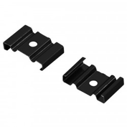 Держатель ARH-BENT-W18 BLACK 041081, Стальной держатель для профиля ARH-BENT-W18-2000. Цвет черный. В комплекте 4 шт.