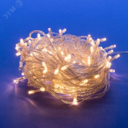 Гирлянда светодиодная 10м 100 светодиодов Теплый белый свет Провод прозрачный ULD-S1000-100/DTA WARM WHITE IP20 UL-00007200 Гирлянда светодиодная 10м 100 светодиодов Теплый белый свет Провод прозрачный ULD-S1000-100/DTA WARM WHITE IP20 UL-00007200