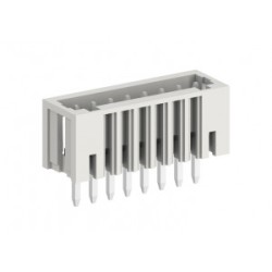 Вилочный разъем на плату 425205, Вилочный разъем, вертикальный, на плату, шаг: 2.5 мм, 5 полюсов, фиксация на плате пайкой, исполнение: стандартное, 160V, 4A, цвет: серый
